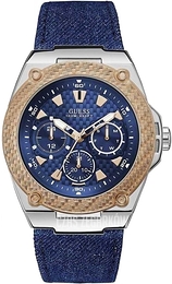 Guess Legacy Niebieski/Skóra Ø47 mm W1058G1