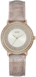 Guess Willow Biały/Skóra Ø36 mm W1064L2