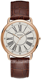 Guess Kennedy Srebrny/Skóra Ø41 mm W1068L7