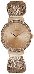 Guess Chiffon Różowe złoto/Stal w kolorze różowego złota Ø36 mm W1083L3