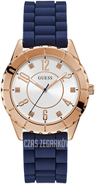 Guess Analog Biały/Guma Ø40 mm W1095L2