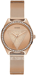 Guess Tri Glitz Różowe złoto/Stal w kolorze różowego złota Ø36.5 mm W1142L4