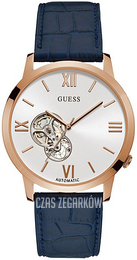 Guess Srebrny/Skóra Ø42 mm W1183G3