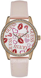 Guess Biały/Skóra Ø40 mm W1206L3