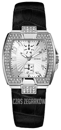 Guess Srebrny/Skóra W12075L2