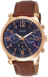 Guess Niebieski/Skóra Ø46 mm W1215G1