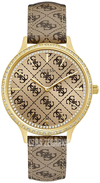 Guess Brązowy/Skóra Ø42 mm W1229L2