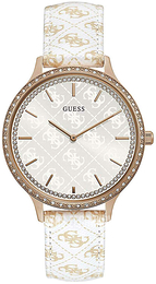 Guess Biały/Skóra Ø42 mm W1229L3