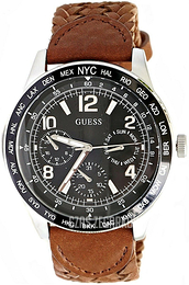 Guess Czarny/Skóra Ø44 mm W1244G2