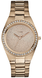 Guess Różowe złoto/Stal w kolorze różowego złota Ø39 mm W12651L1