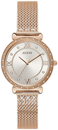 Guess Srebrny/Stal w kolorze różowego złota Ø34 mm W1289L3