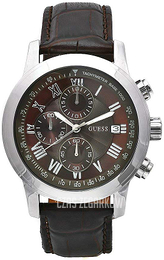 Guess Chronograph Brązowy/Skóra Ø44 mm W13087G2