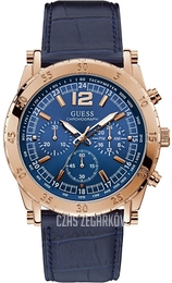 Guess Niebieski/Skóra Ø46 mm W1311G2