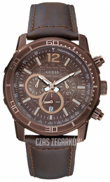 Guess Sporty Brązowy/Skóra Ø40 mm W19006G2
