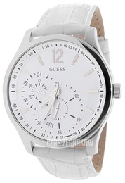 Guess Trend Biały/Skóra Ø44 mm W85053G2
