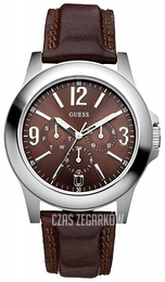 Guess Brązowy/Skóra Ø44 mm W95110G1