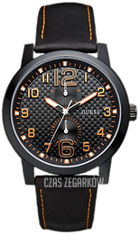 Guess Czarny/Skóra Ø40 mm W95111G2