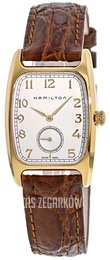 Hamilton Boulton Srebrny/Skóra 27x31 mm H13431553