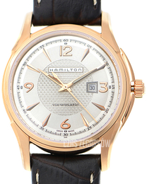 Hamilton American Classic Jazzmaster Viematic 34mm Srebrny/Skóra Ø34 mm H32335555