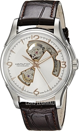 Hamilton Jazzmaster Open Heart Auto Srebrny/Skóra Ø40 mm H32565555