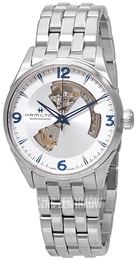 Hamilton Jazzmaster Open Heart Auto Biały/Stal Ø42 mm H32705152