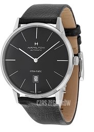 Hamilton American Classic Timeless Intra-Matic Czarny/Skóra Ø42 mm H38755731