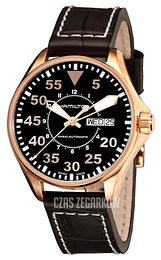 Hamilton King Czarny/Skóra Ø38 mm H64445595