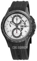 Hamilton Khaki Chronograph Biały/Guma Ø42 mm H64656351