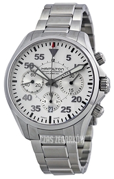 Hamilton Khaki Chronograph Srebrny/Stal Ø42 mm H64666155