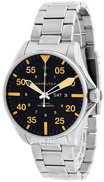 Hamilton Khaki Aviation Czarny/Stal Ø46 mm H64725131