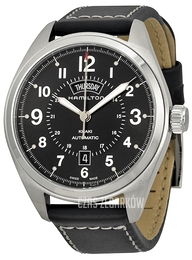 Hamilton Khaki Czarny/Skóra Ø42 mm H70505733