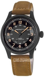 Hamilton Khaki Field Czarny/Skóra Ø42 mm H70665533