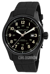 Hamilton Officer Czarny/Guma Ø44 mm H70685333