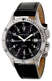 Hamilton Field Czarny/Skóra Ø40 mm H74451833