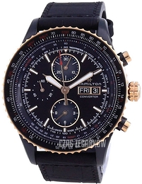 Hamilton Khaki Aviation Czarny/Skóra Ø44 mm H76736730