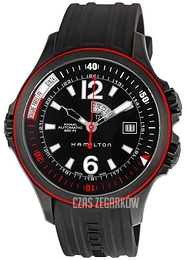 Hamilton Navy GMT Czarny/Guma Ø42 mm H77585335