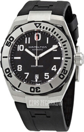 Hamilton Khaki Navy GMT Czarny/Guma Ø38 mm H77615333