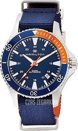 Hamilton Khaki Navy Niebieski/Tkanina Ø40 mm H82365941