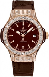 Hublot Big Bang 38mm Cappuccion Brązowy/Skóra Ø38 mm 365.PC.3180.LR.1704