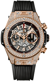 Hublot Big Bang 45mm Szkieletowa tarczy/Guma Ø45 mm 411.OX.1180.RX.1704