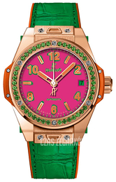 Hublot Big Bang 38mm Różowy/Skóra Ø38 mm 465.OG.7398.LR.1222.POP16