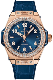 Hublot Big Bang 39Mm Niebieski/Guma Ø39 mm 465.OX.7180.LR.1204