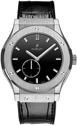 Hublot Classic Fusion Czarny/Skóra Ø45 mm 515.NX.1270.LR