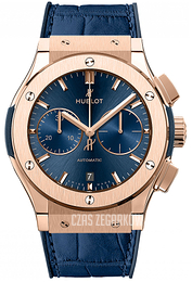 Hublot Classic Fusion Niebieski/Skóra Ø45 mm 521.OX.7180.LR