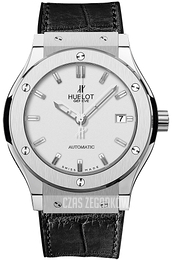 Hublot Classic Fusion Srebrny/Skóra Ø42 mm 542.NX.2610.LR
