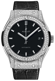 Hublot Classic Fusion Czarny/Skóra Ø38 mm 565.NX.1171.LR.1704