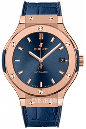 Hublot Classic Fusion Niebieski/Skóra Ø38 mm 565.OX.7180.LR
