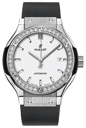 Hublot Classic Fusion Biały/Guma Ø33 mm 582.NX.2610.RX.1204