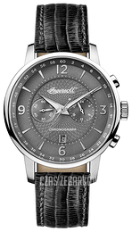 Ingersoll The Grafton Szary/Skóra Ø42 mm I00601