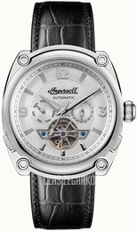 Ingersoll The Michigan Srebrny/Skóra Ø45 mm I01105